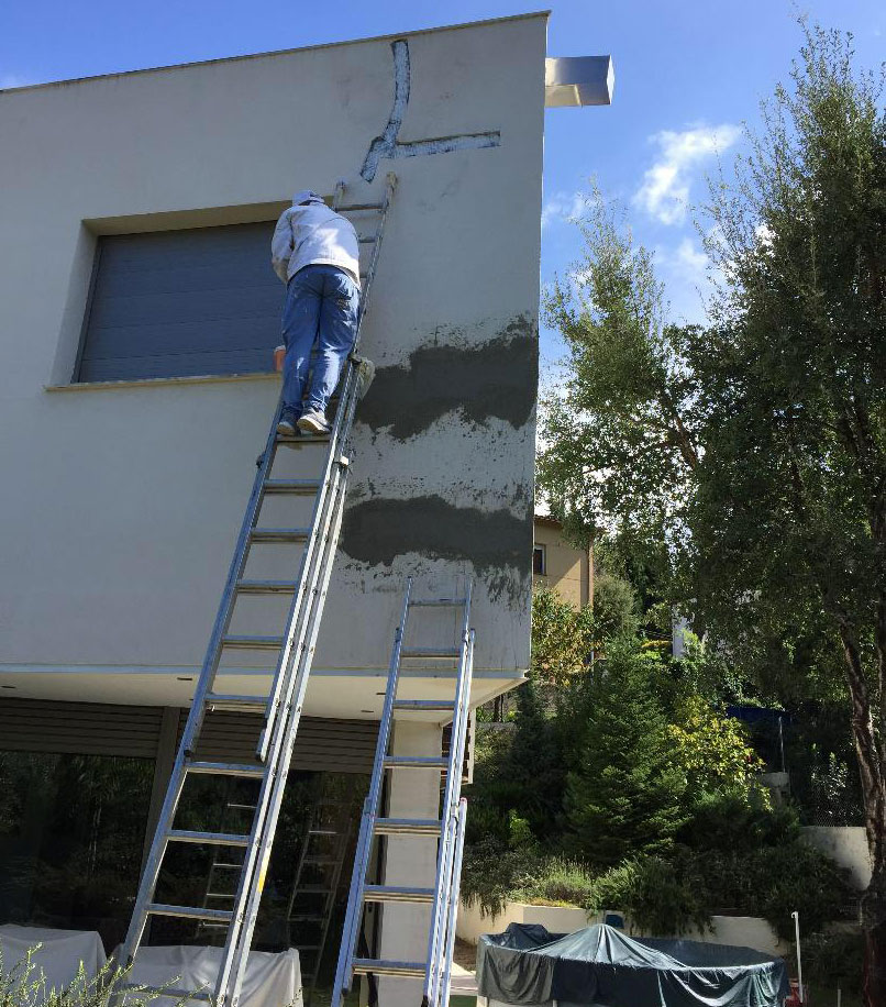 mantenimiento y pintura de fachadas